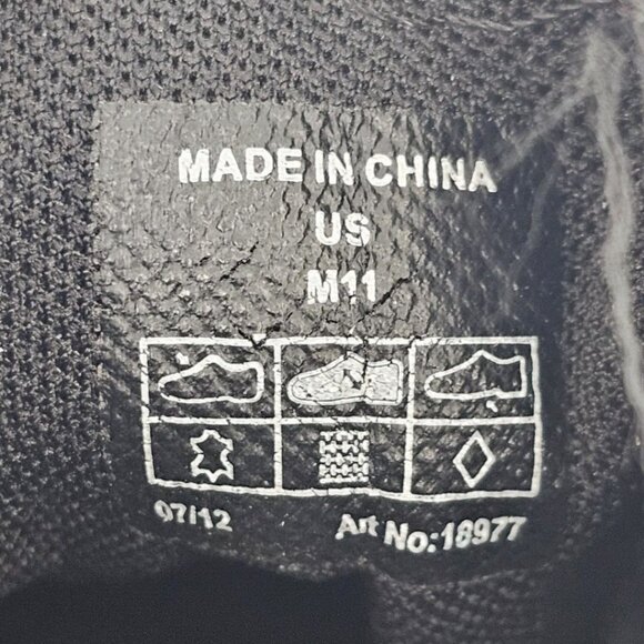 Crocs Men's 11 Hank Haney Black Leather Suede Athletic Spikeless Golf Shoes - Picture 7 of 10